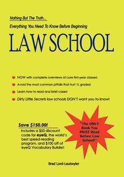 portada everything you need to know before beginning law school (en Inglés)