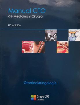 portada Manual CTO de Medicina y Cirugía. Otorrinolaringia 8 ed (in Spanish)