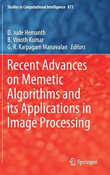 portada Recent Advances on Memetic Algorithms and its Applications in Image Processing (Studies in Computational Intelligence) (en Inglés)