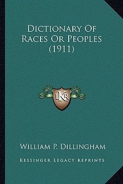 portada dictionary of races or peoples (1911)