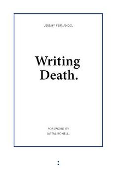 portada writing death (en Inglés)