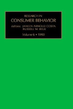 portada research in consumer behavior (en Inglés)