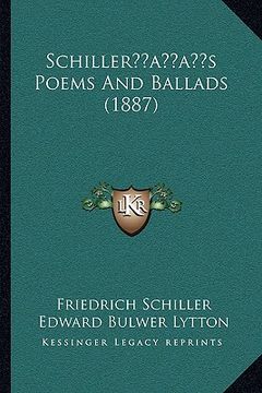 portada schilleracentsa -a centss poems and ballads (1887) (in English)
