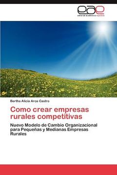 portada como crear empresas rurales competitivas (in Spanish)