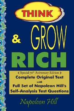 portada think and grow rich - complete original text: special 70th anniversary edition - laminated hardcover