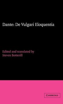portada Dante: De Vulgari Eloquentia Hardback (Cambridge Medieval Classics) (en Inglés)