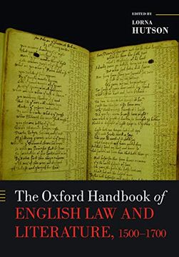 portada The Oxford Handbook of English law and Literature, 1500-1700 (Oxford Handbooks) (en Inglés)