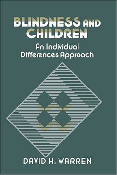 portada Blindness and Children Hardback: An Individual Differences Approach (in English)