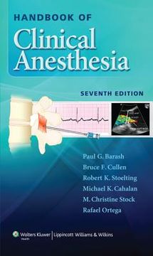 portada Handbook of Clinical Anesthesia (in English)