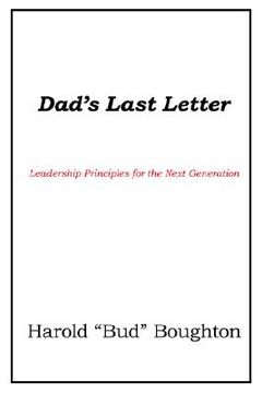 portada dad's last letter (en Inglés)