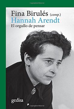 portada Hannah Arendt. El Orgullo de Pensar (Cla-De-Ma (in Spanish)