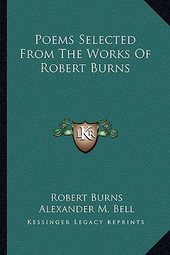 portada poems selected from the works of robert burns (en Inglés)