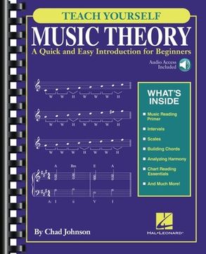 portada Teach Yourself Music Theory: A Quick and Easy Introduction for Beginners with Audio Access Included (en Inglés)