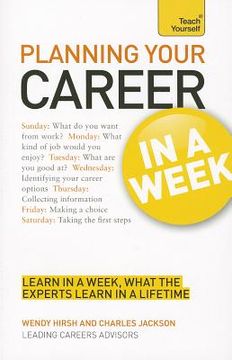portada Planning Your Career in a Week a Teach Yourself Guide (en Inglés)