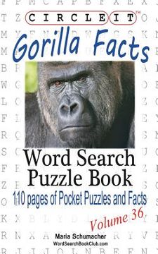 portada Circle It, Gorilla Facts, Word Search, Puzzle Book (in English)