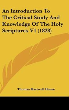 portada an introduction to the critical study and knowledge of the holy scriptures v1 (1828) (en Inglés)