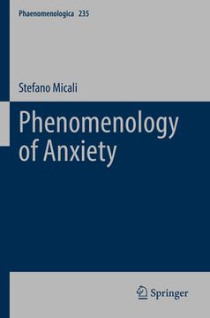 portada Phenomenology of Anxiety (en Inglés)