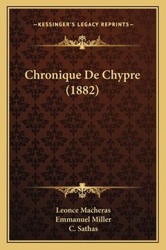 portada Chronique De Chypre (1882) (en Francés)