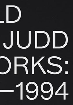 portada Donald Judd: Artworks 1970–1994 (en Inglés)