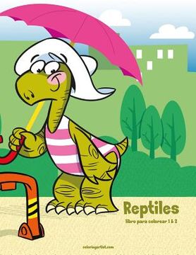 portada Reptiles libro para colorear 1 & 2