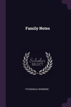 portada Family Notes (in English)