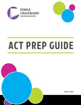 portada Purple Chalkboard Educational Services ACT Prep Guide