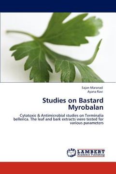portada studies on bastard myrobalan (en Inglés)