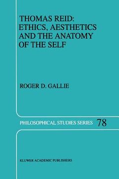 portada thomas reid: ethics, aesthetics and the anatomy of the self (en Inglés)
