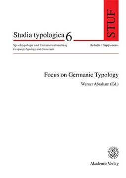 portada Focus on Germanic Typology (Studia Typologica)