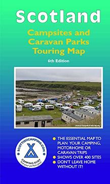 portada Scotland Campsites and Caravan Parks: Touring map (en Inglés)