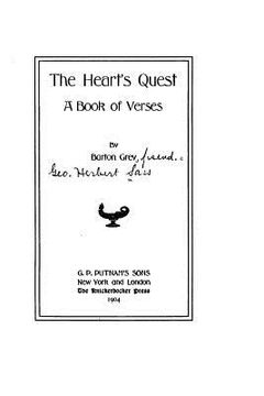 portada The Heart's Quest, a Book of Verses (en Inglés)