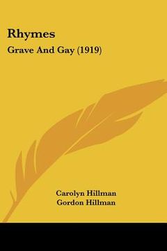 portada rhymes: grave and gay (1919) (en Inglés)