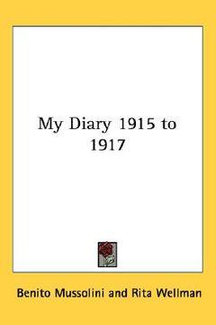 portada my diary 1915 to 1917 (en Inglés)