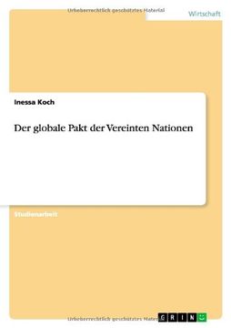 portada Der globale Pakt der Vereinten Nationen (German Edition)