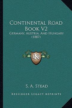 portada continental road book v2: germany, austria, and hungary (1887) (en Inglés)