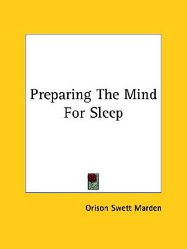 portada preparing the mind for sleep (en Inglés)