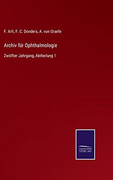 portada Archiv fur Ophthalmologie (en Alemán)