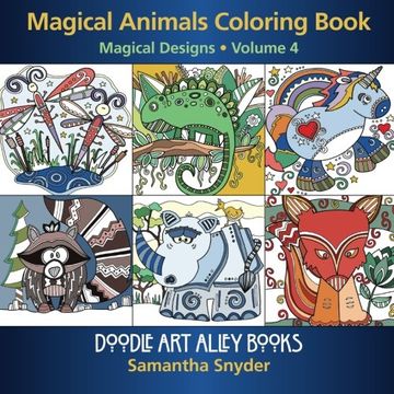 portada Magical Animals Coloring Book: Magical Designs: Volume 4 (Doodle Art Alley Books) (en Francés)