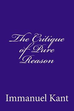 portada The Critique Of Pure Reason (in English)