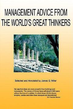 portada management advice from the world's great thinkers (in English)