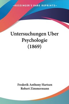 portada Untersuchungen Uber Psychologie (1869) (en Alemán)