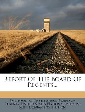 portada report of the board of regents... (in English)