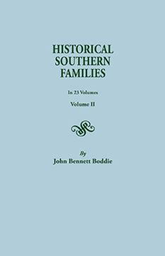 portada Historical Southern Families (Volume II) (en Inglés)