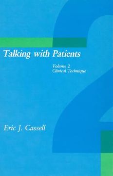 portada talking with patients: volume 2 - clinical technique (en Inglés)