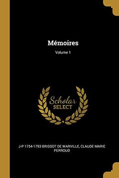 portada Mémoires; Volume 1 (in French)