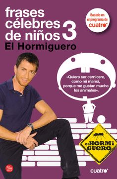 portada Frases Celebres de Niños 3: El Hormiguero (Formato Grande) (in Spanish)
