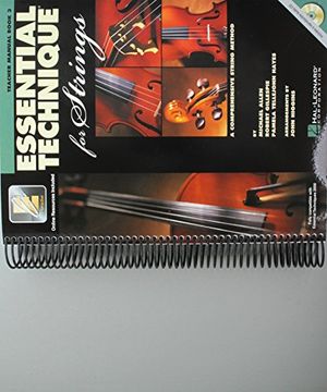 portada Essential Technique 2000 for Strings: Teacher's Manual Book 3 (Intermediate Technique Studies) (en Inglés)