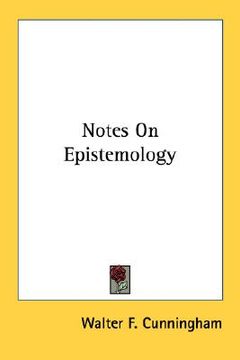 portada notes on epistemology (en Inglés)