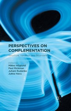 portada Perspectives on Complementation: Structure, Variation and Boundaries (en Inglés)