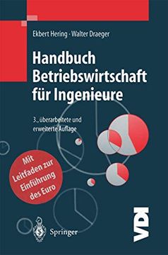 portada Handbuch Betriebswirtschaft für Ingenieure (in German)
